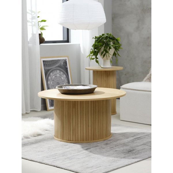 Table basse ronde Mood en chêne huilé Ø90 cm Table basse ronde Mood en chêne huilé Ø90 cm