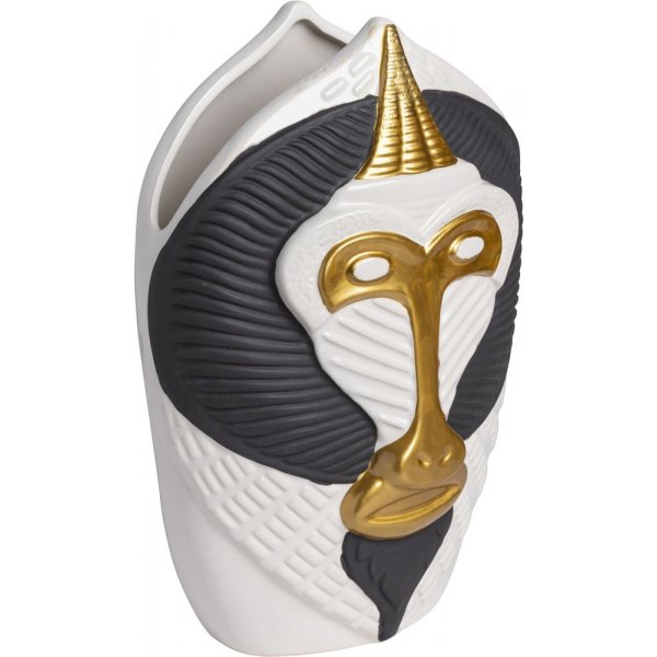 Mandrill vas stor - Svart/vit Mandrill vas stor - Svart/vit