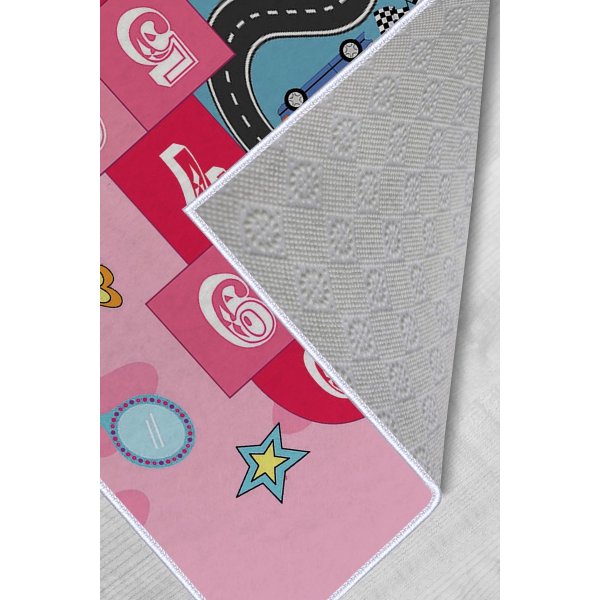 Hermitage 518 hallmatta 100 x 150 cm - Rosa/blå Hermitage 518 hallmatta 100 x 150 cm - Rosa/blå