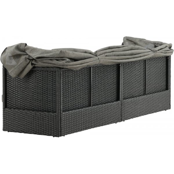 Nopy solsäng - Svart/Grå Nopy solsäng - Svart/Grå