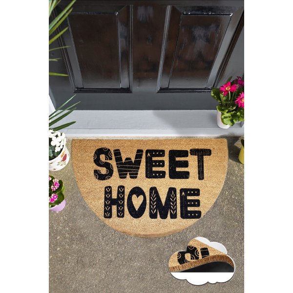 Devet drrmatta Beige/svart - 40 x 75 cm