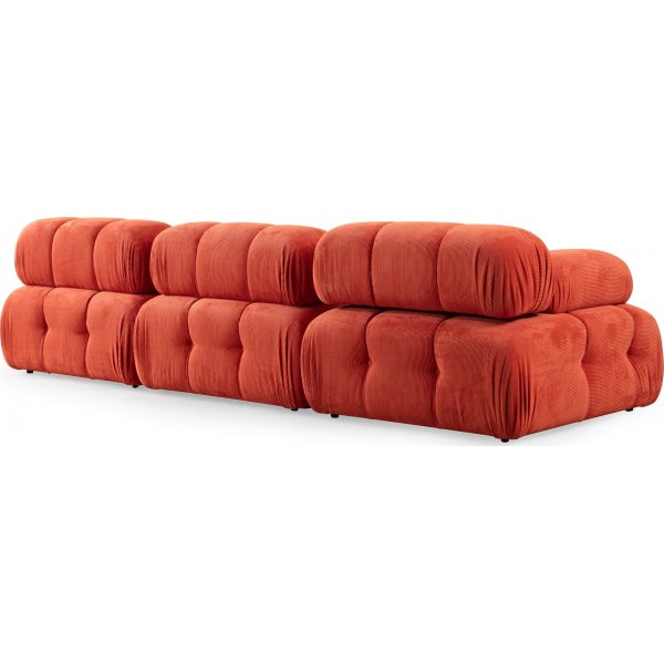 Doblo 3-sits soffa i orange manchester