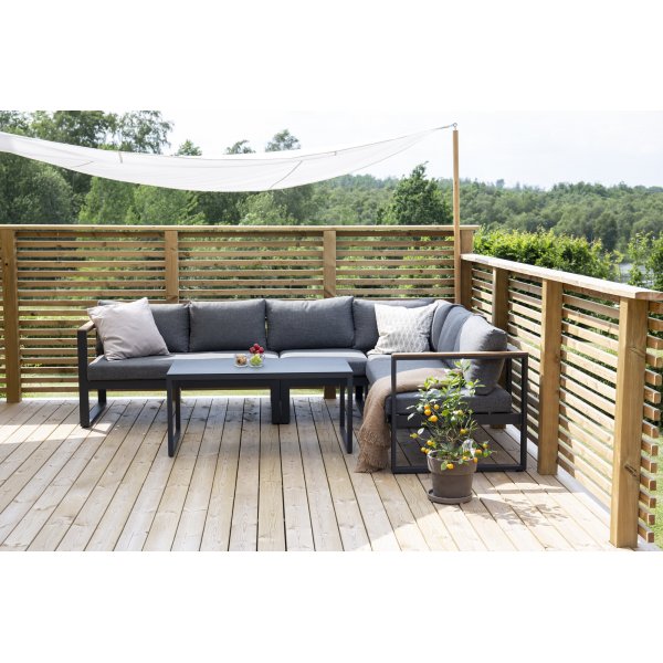 Groupe lounge Texas - Noir/gris Groupe lounge Texas - Noir/gris