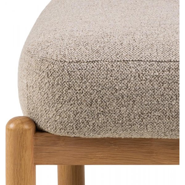 Burley f�t�lj - Beige boucl�/ek