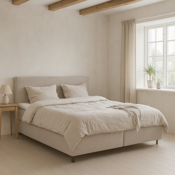 Säng med förvaring 160 cm - Beige Säng med förvaring 160 cm - Beige