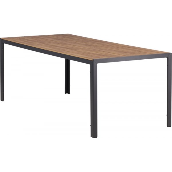 Bord stapelbar svart/natur 205 x 90 cm - Copacabana