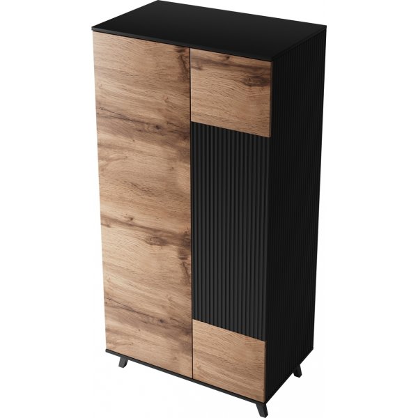 Armoire Fate 90x182 cm - Chne/noir