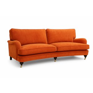 Howard Stockholm 3-sits svängd - Orange chenille Howard Stockholm 3-sits svängd - Orange chenille