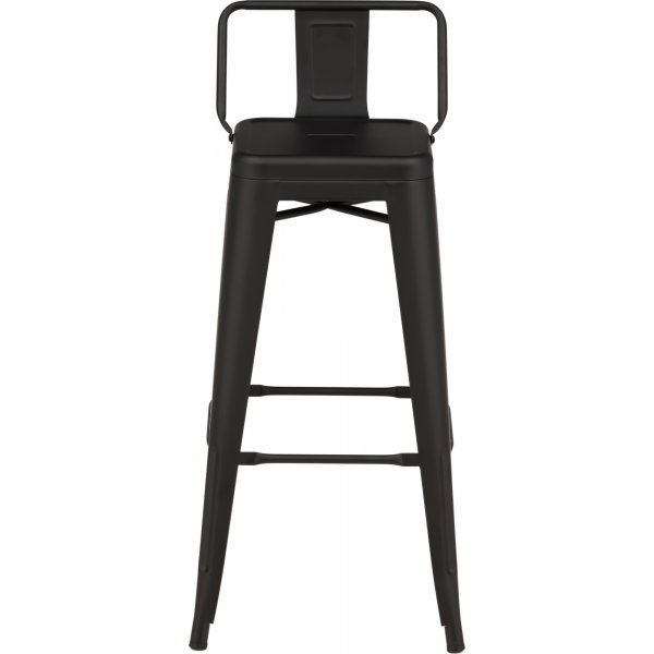 Tabouret de bar plat Tempe - Noir