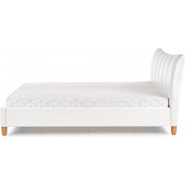 Batol bedframe 160x200 cm in wit kunstleer