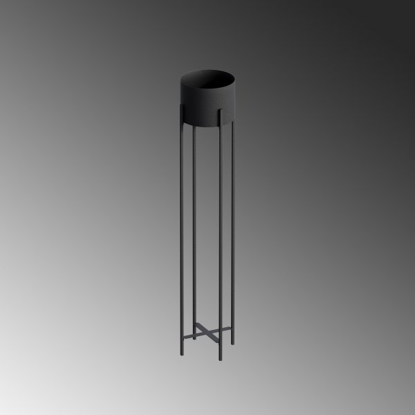 Plato 24 kruka - Svart