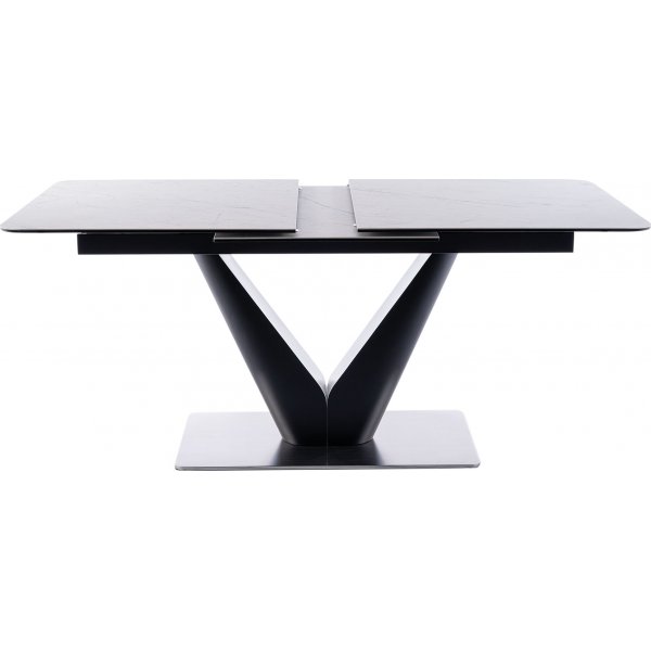 Table à manger Canyon 160-220 cm - Blanc/noir Table à manger Canyon 160-220 cm - Blanc/noir