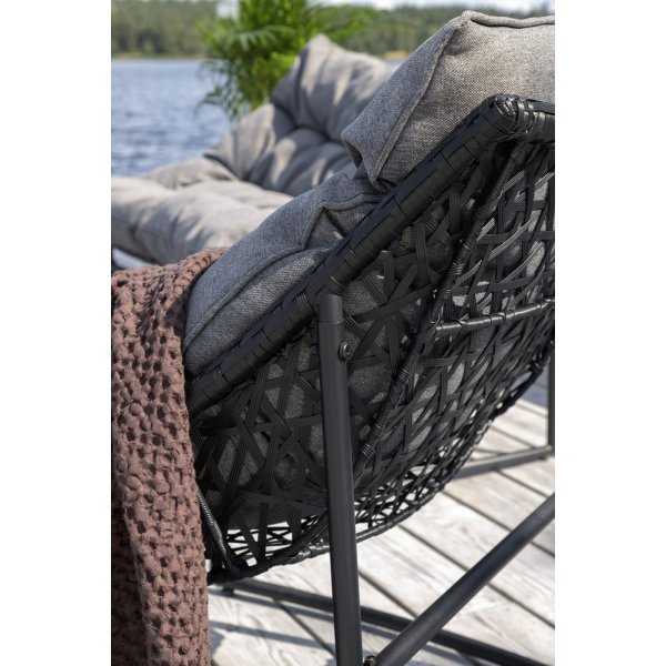 Groupe de canapés Tina - Noir/gris Groupe de canapés Tina - Noir/gris