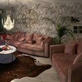 Kundbild Brandy loveseat 1,5-sits soffa (dusty pink): S� sjukt snygg o sk�n f�t�lj....