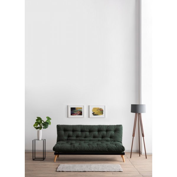 Canap convertible 3 places Saki - Vert