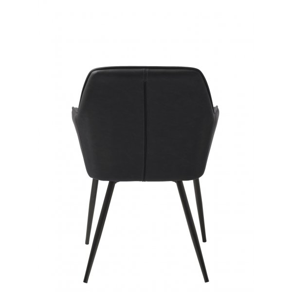 Boston Karmstol i svart PU Boston Karmstol i svart PU