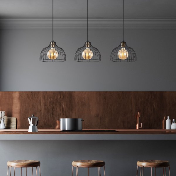 Plafonnier Kozan 11340 - Noir/antique