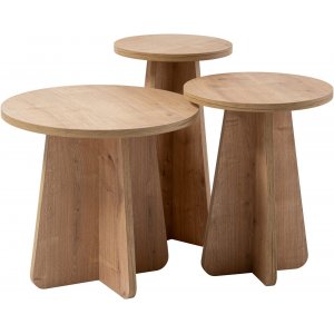 Ensemble de tables basses Lume - Chne saphir