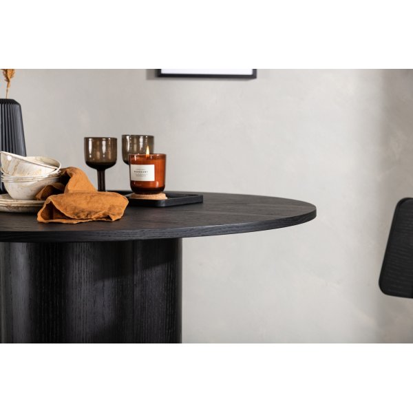 Table à manger Olivia Ø110 cm - Noir Table à manger Olivia Ø110 cm - Noir