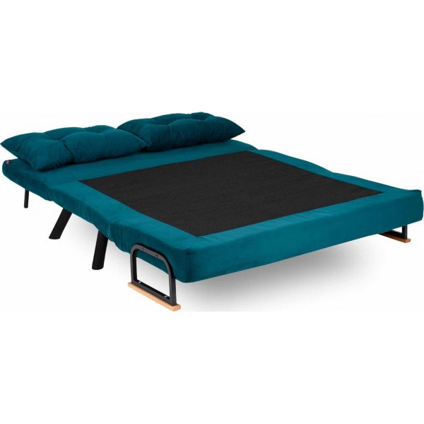 Canapé convertible 2 places Sando - Vert pétrole Canapé convertible 2 places Sando - Vert pétrole