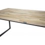 Regald matbord 200 cm - Svart/naturtr