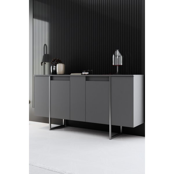 Buffet Lux - Anthracite/argent