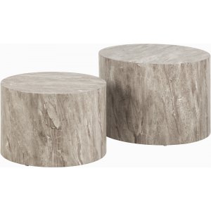 Table basse Dice 50/58 cm - Gris