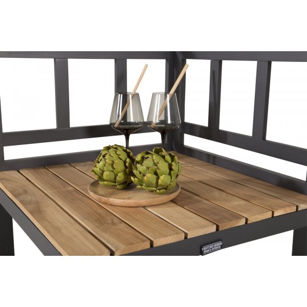 Mexico utekök 60 x 127 x 60 cm - Svart/Natur Mexico utekök 60 x 127 x 60 cm - Svart/Natur