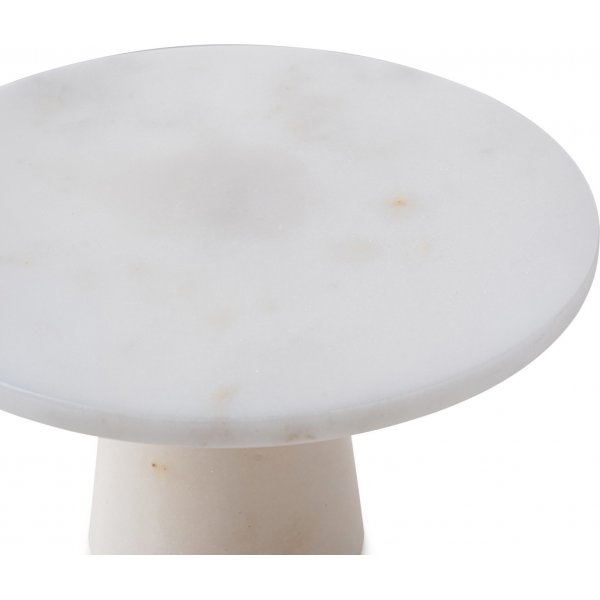 Kakfat i vit Thassosmarmor