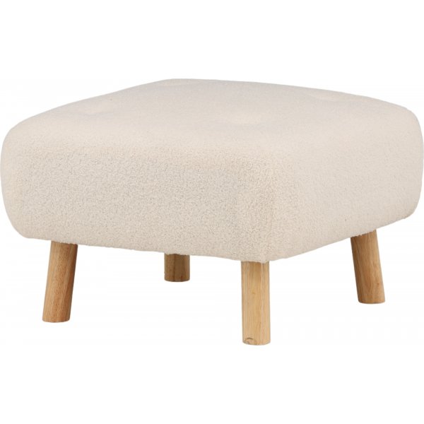 Salina sittpuff - Vit teddy Salina sittpuff - Vit teddy