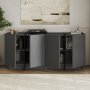 Sideboard Dromma 180 cm - Antracit/Svart