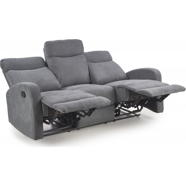 Canap inclinable 3 places Anslo - Gris