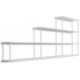 Elliot vgghylla i plt B120 cm - Vit