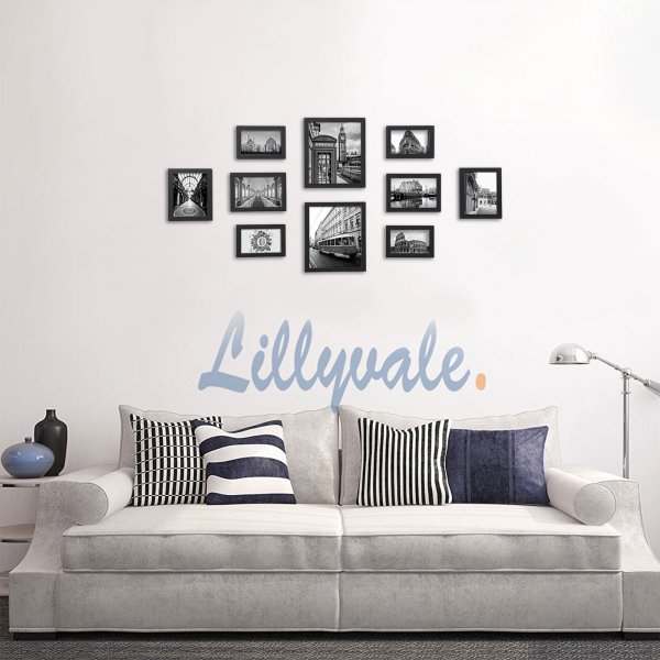 Jasmina fotoram, 10 st - Svart