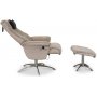 Ullrik frskinnsftlj - Beige frskinn + Textilskydd fr mbler