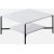 Erki soffbord 80 x 80 cm - Vit/svart