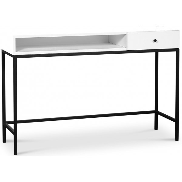 Stilo V.2 Skrivbord med l�da 120 cm Vit/Svart