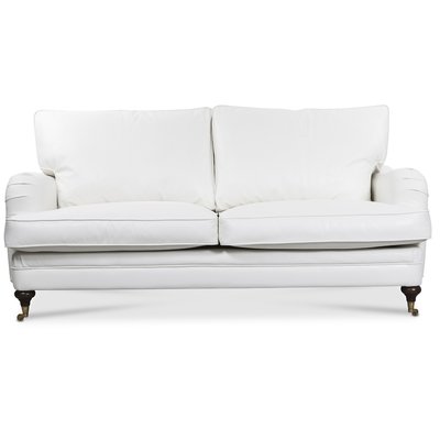 Howard London Premium 4-sits rak soffa - Vitt PU