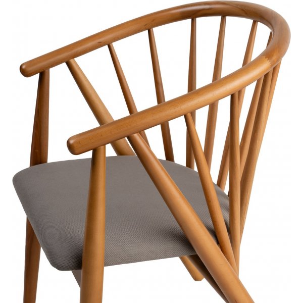 Fauteuil Doris - Chêne/gris Fauteuil Doris - Chêne/gris