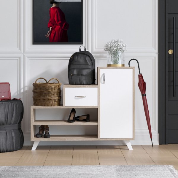 Retro skoskåp - Beige Retro skoskåp - Beige