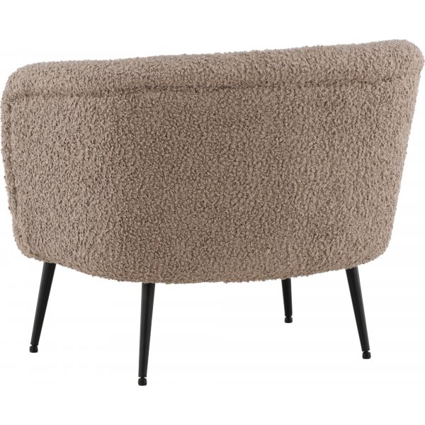 Fauteuil Nordkoster - Noir/beige fonc