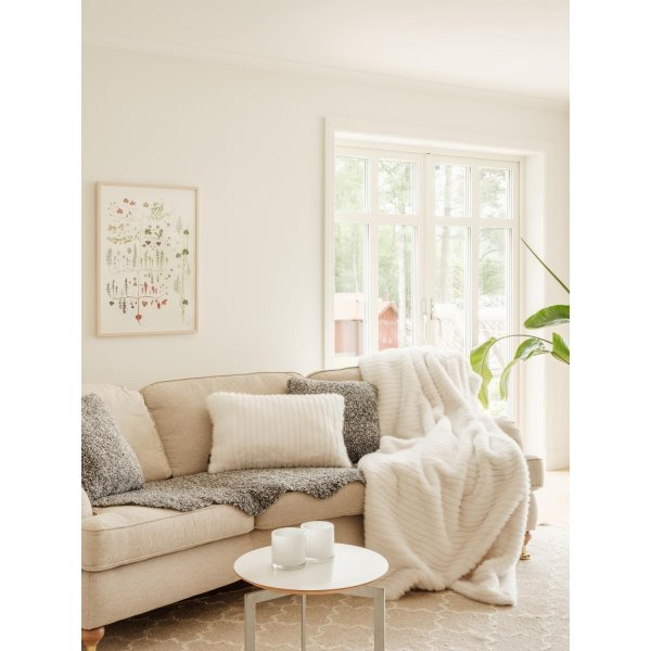 Plaid Grace 140 x 220 cm - Ivoire