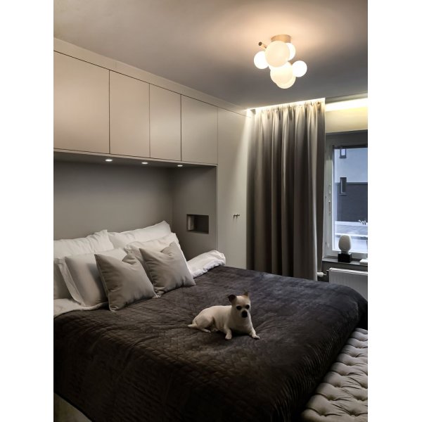 Plafonnier Molekyl - Laiton mat/blanc Plafonnier Molekyl - Laiton mat/blanc