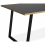 Edge 3.0 matgrupp 140x90 cm inkl 4 st svarta Alicia stolar bjtr - Gr Hgtryckslaminat (HPL)
