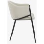 Stol i beige sammet - Stacey