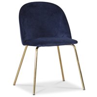 Giovani velvet stol Serie II - Blå/Mässing Giovani velvet stol Serie II - Blå/Mässing