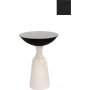 Chalice sidobord 56 cm - Vit/svart
