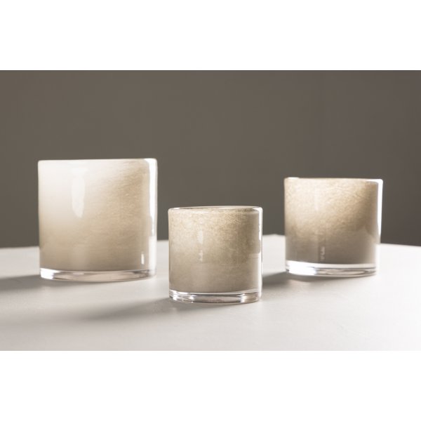 Glora lykta 8 cm - Beige