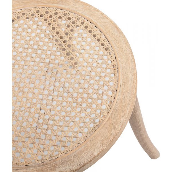 Danderyd No.18 b�jtr� stol i whitewash med rotting