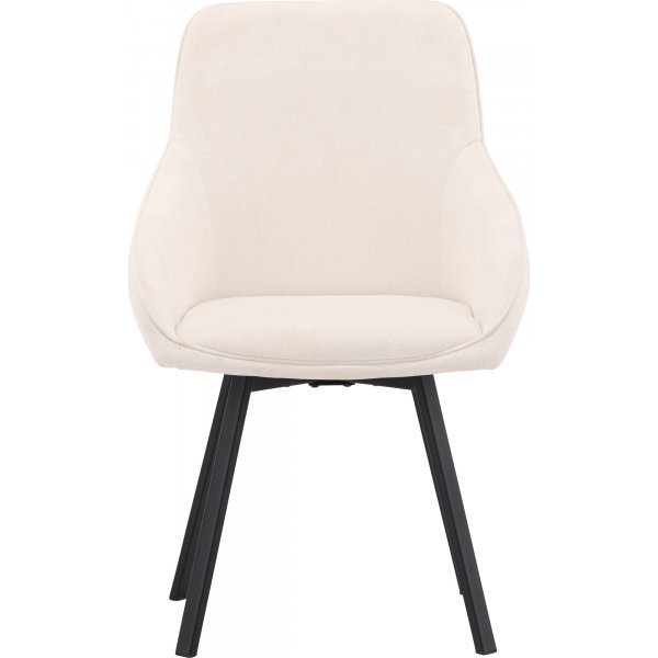 Chaise de salle à manger Rosie - Beige/noir Chaise de salle à manger Rosie - Beige/noir